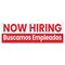 Signmission Now Hiring Buscamos Empleados Banner Concession Stand Food Truck Single Sided B-72-30110 - alternate 1